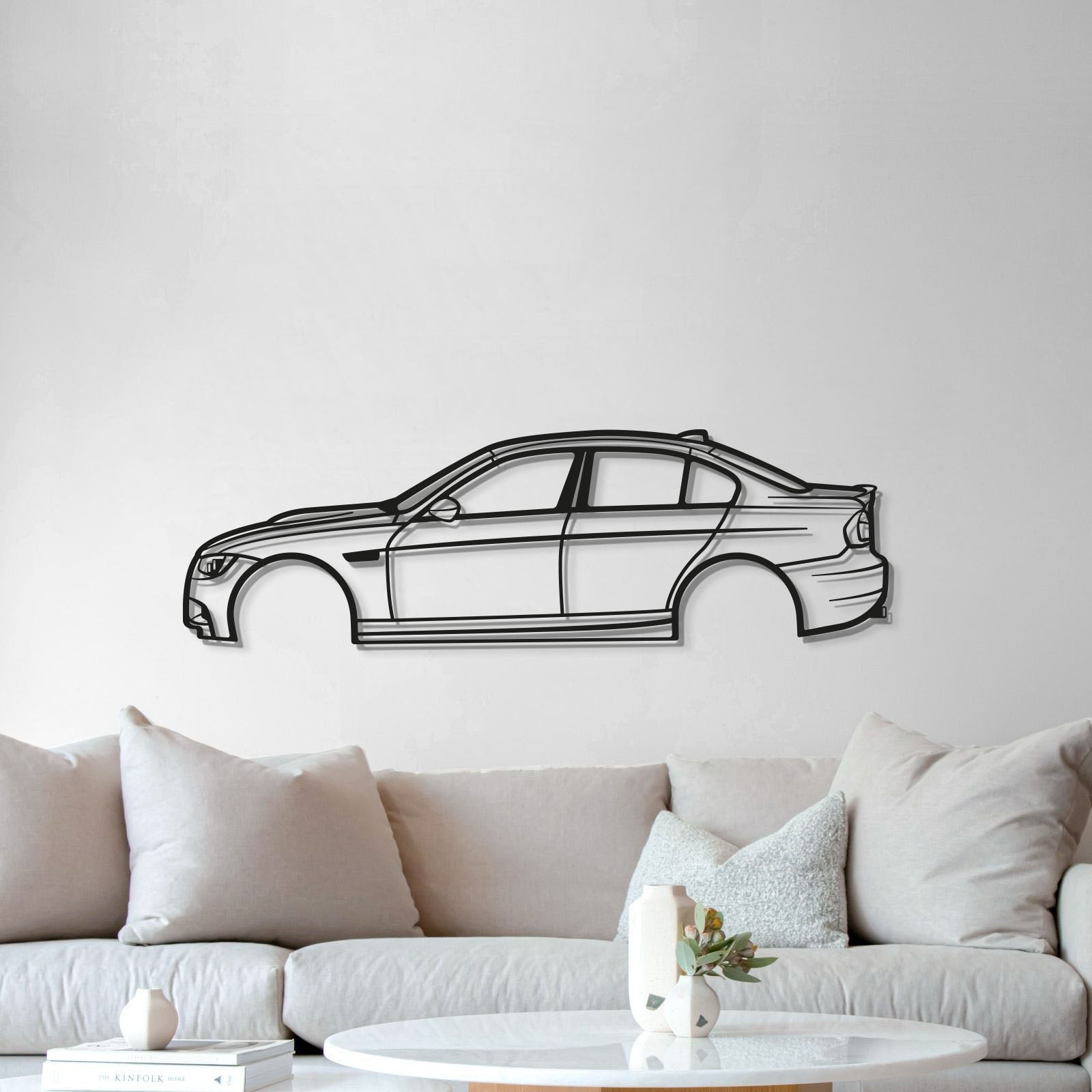 2008 BMW M3 (E90) Metal Automotive Wall Art Decoration