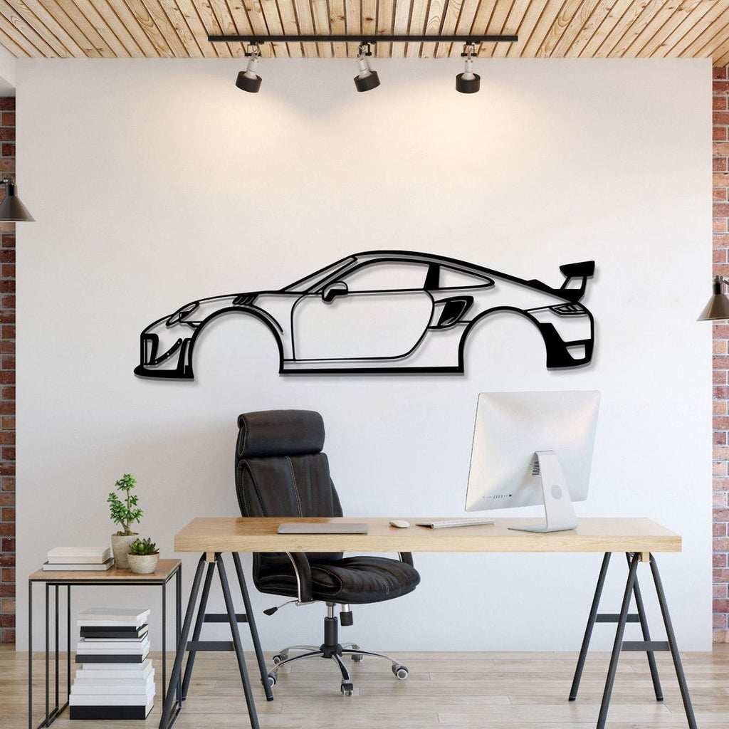 2018 porsche 911 gt2 rs metal wall art