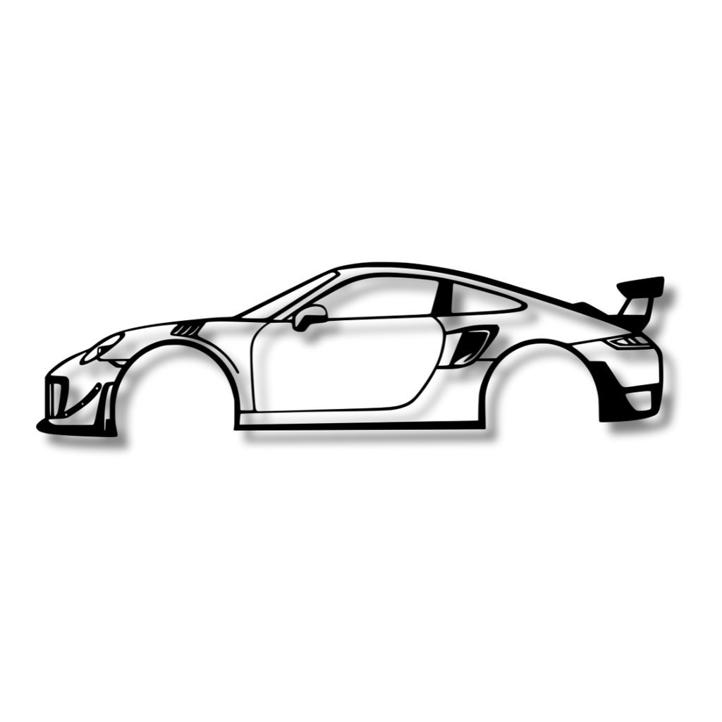 2018 PORSCHE GT2 RS - Tablou Contur Metalic