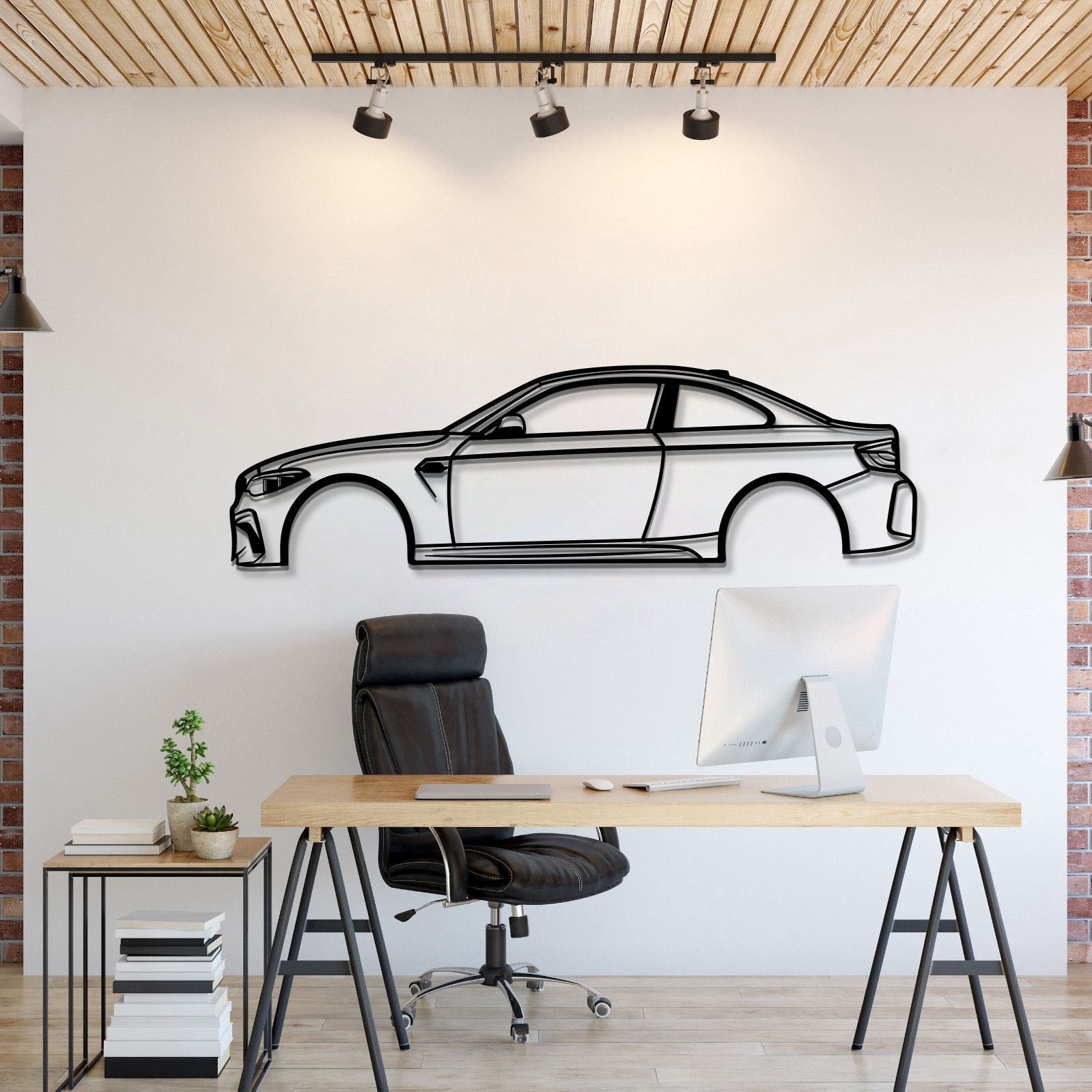 2019 BMW F87 M2 Metal Wall Art Laser‑Cut Silhouette Design