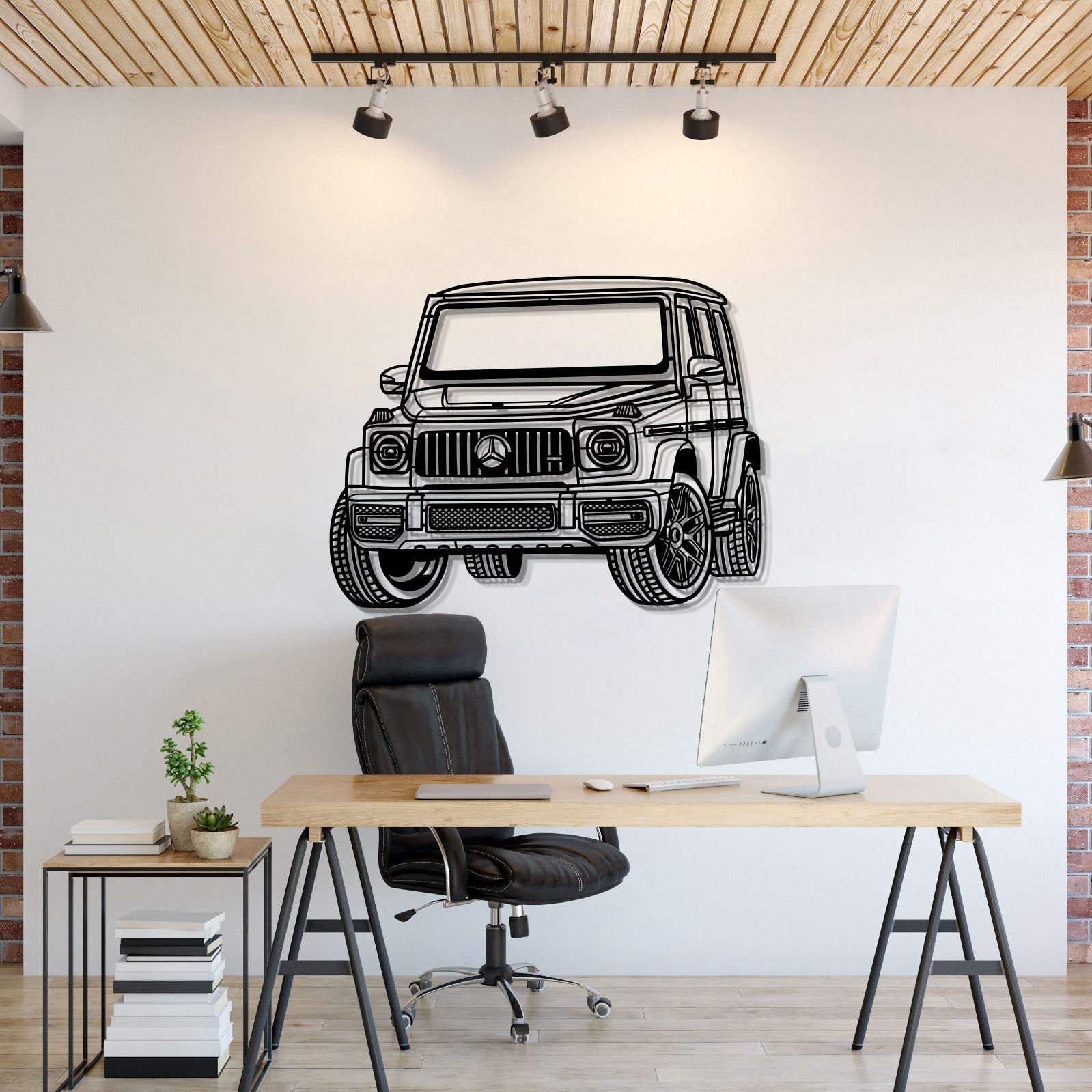 2019 G63 AMG perspective metal wall art laser cut steel silhouette