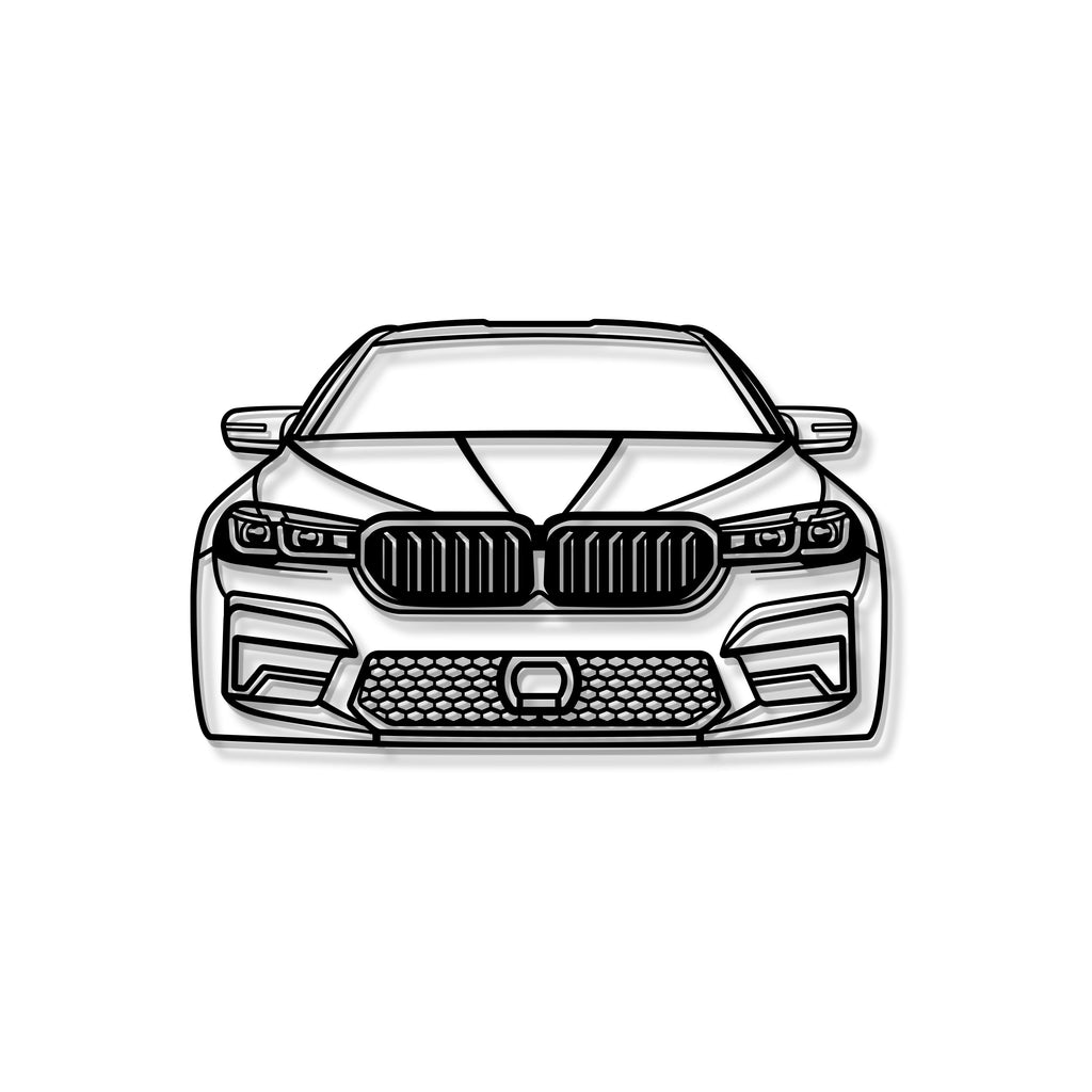 2021 BMW M5 Competition front wall art – timeless automotive décor for home office, hallway, or showroom