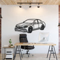 2021 E63S AMG perspective metal wall art laser cut steel sedan silhouette