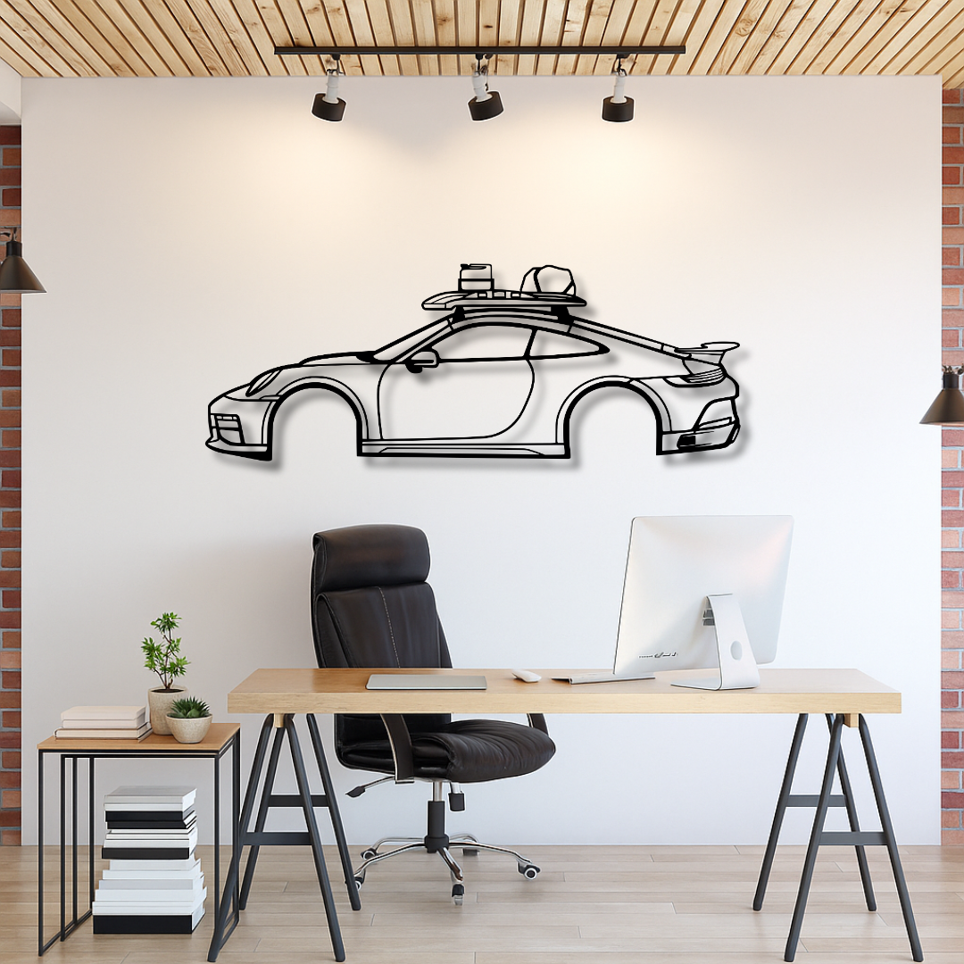 2023 PORSCHE 911 DAKAR - Tablou Contur Metalic