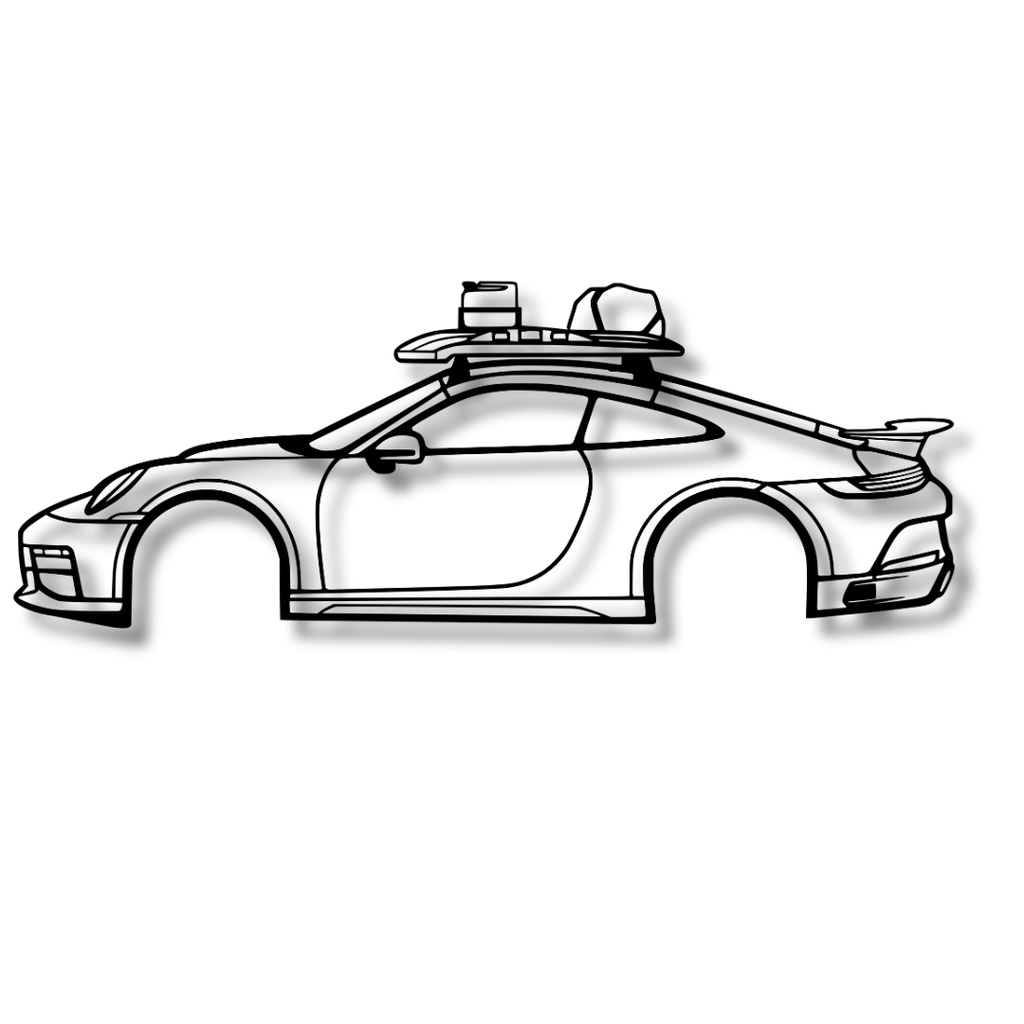 2023 PORSCHE 911 DAKAR - Tablou Contur Metalic