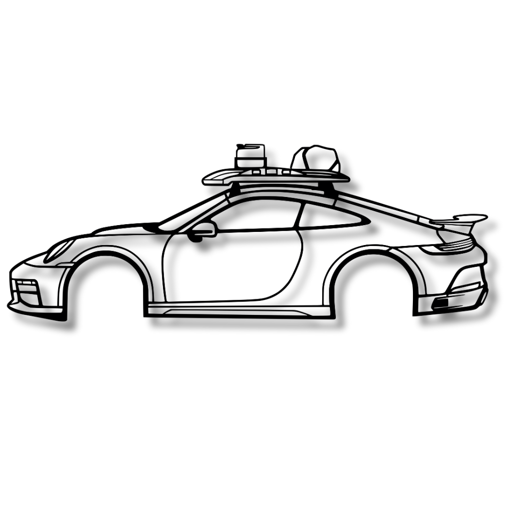 2023 PORSCHE 911 DAKAR - Tablou Contur Metalic