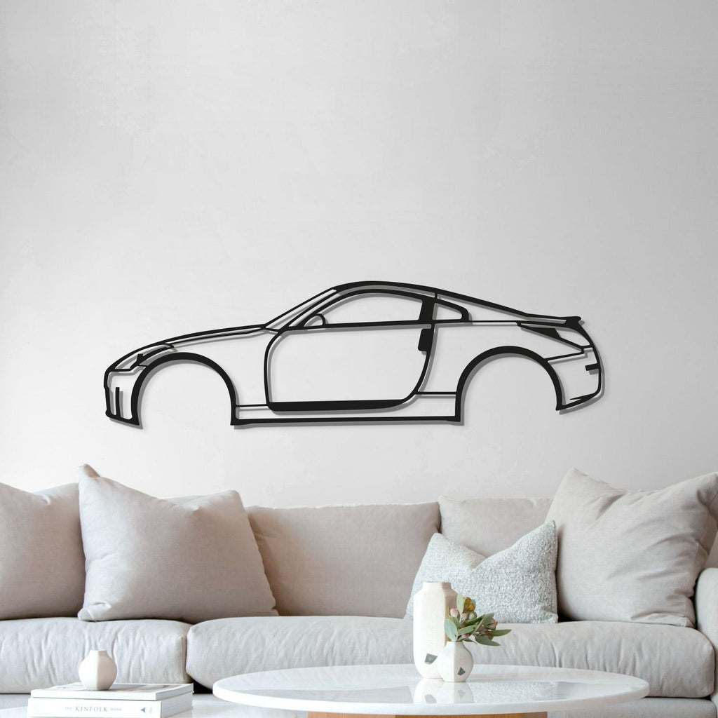 Nissan 350Z 2005 metal wall art ideal gift for car enthusiasts