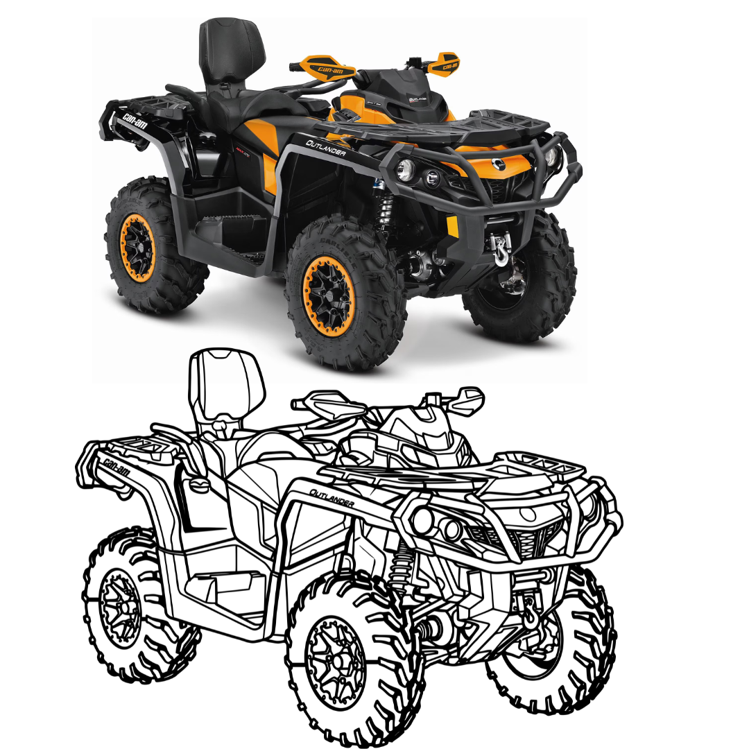 ATV CAN-AM - Tablou Contur Metalic