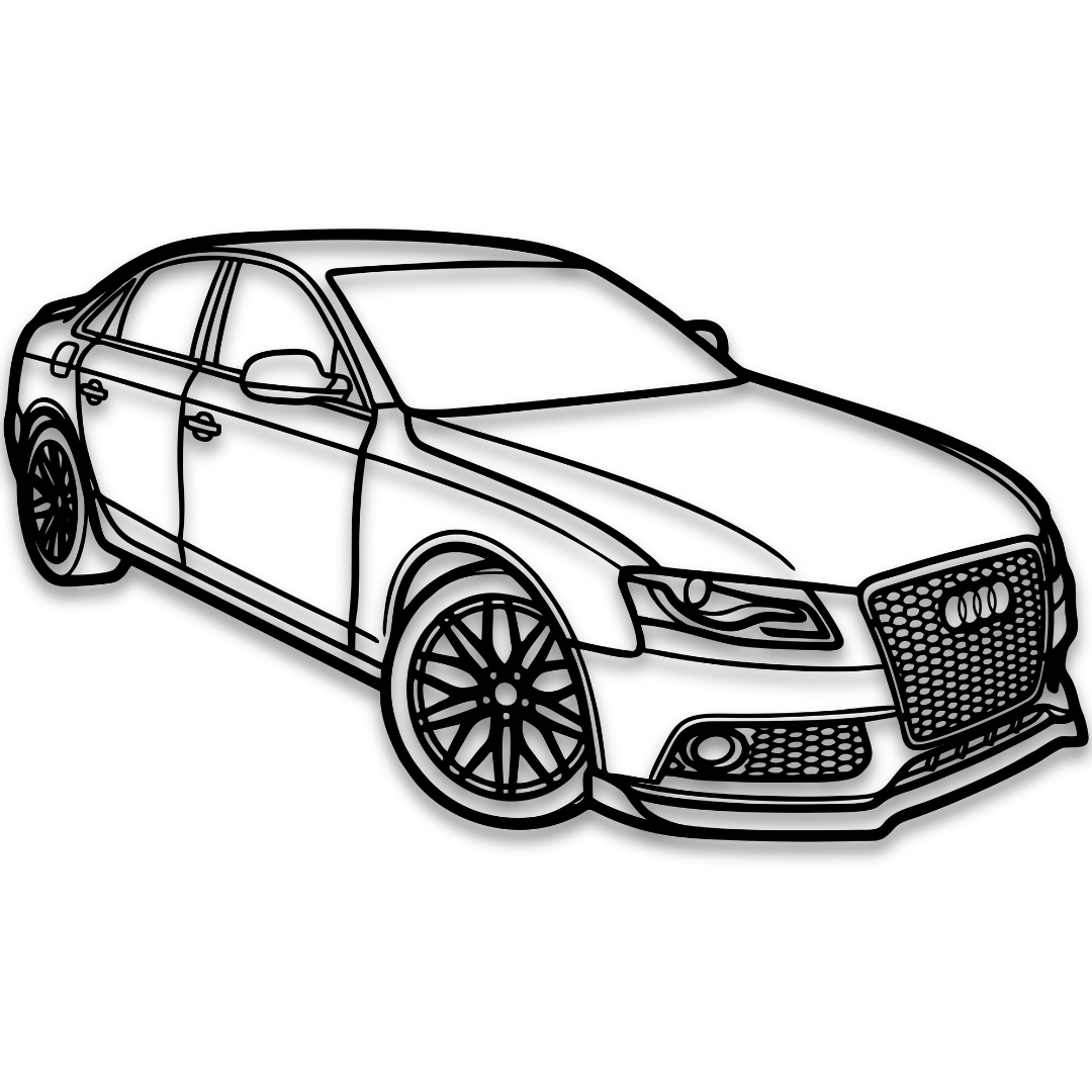 AUDI A4 B7 Perspectiva - Tablou Contur Metalic