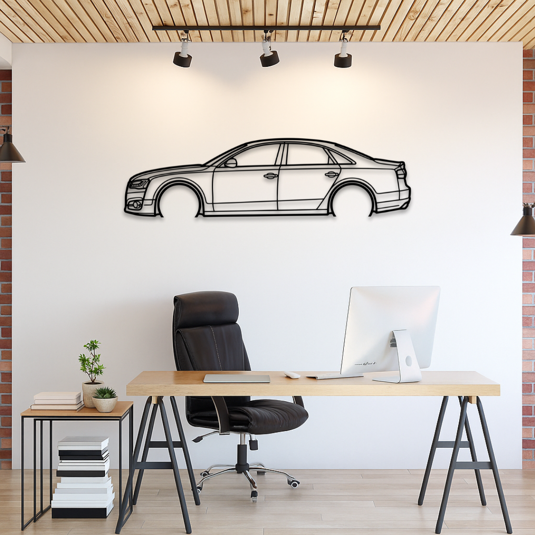 AUDI A8 LATERAL - Tablou Contur Metalic