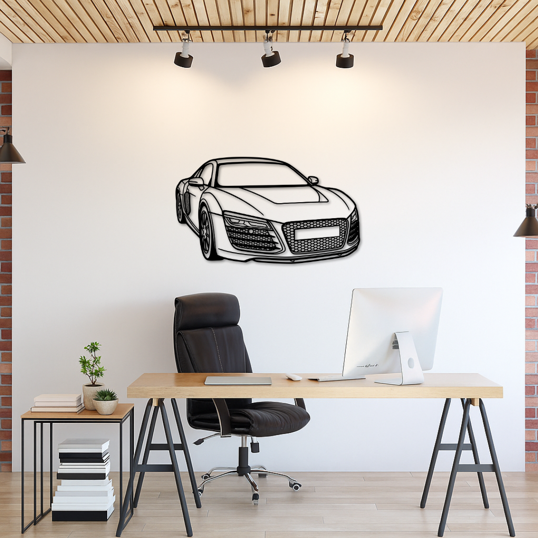 AUDI R8 Perspectiva - Tablou Contur Metalic