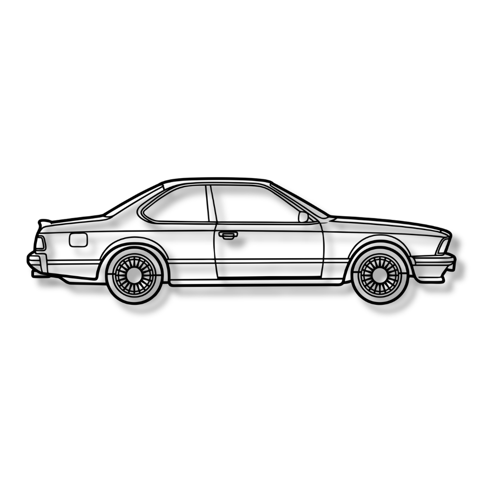 BMW 645CSI - Tablou Contur Metalic