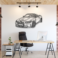BMW M4 CABRIO - Tablou Contur Metalic