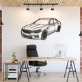 BMW Seria 5 M5 Perspectiva - Tablou Contur Metalic