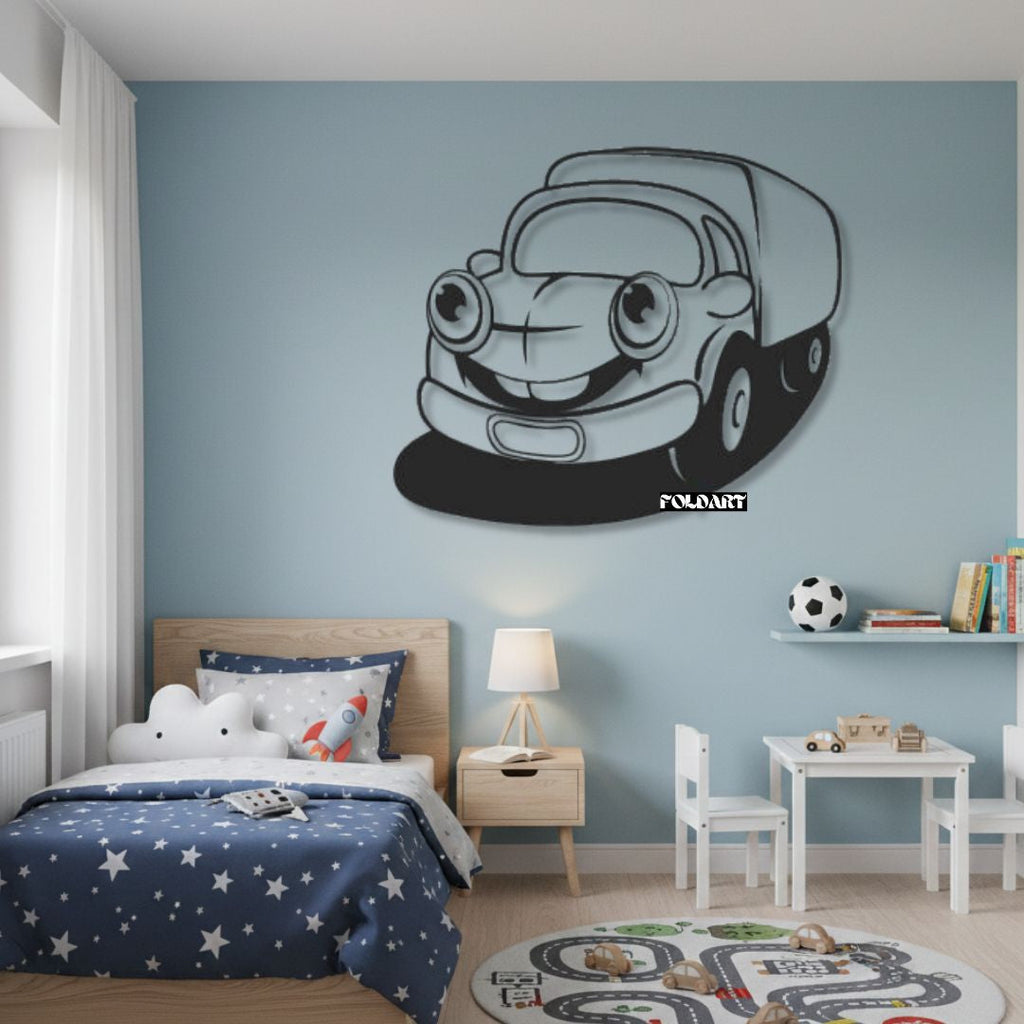 Camion Vesel - Tablou Contur Metalic - FOLDART