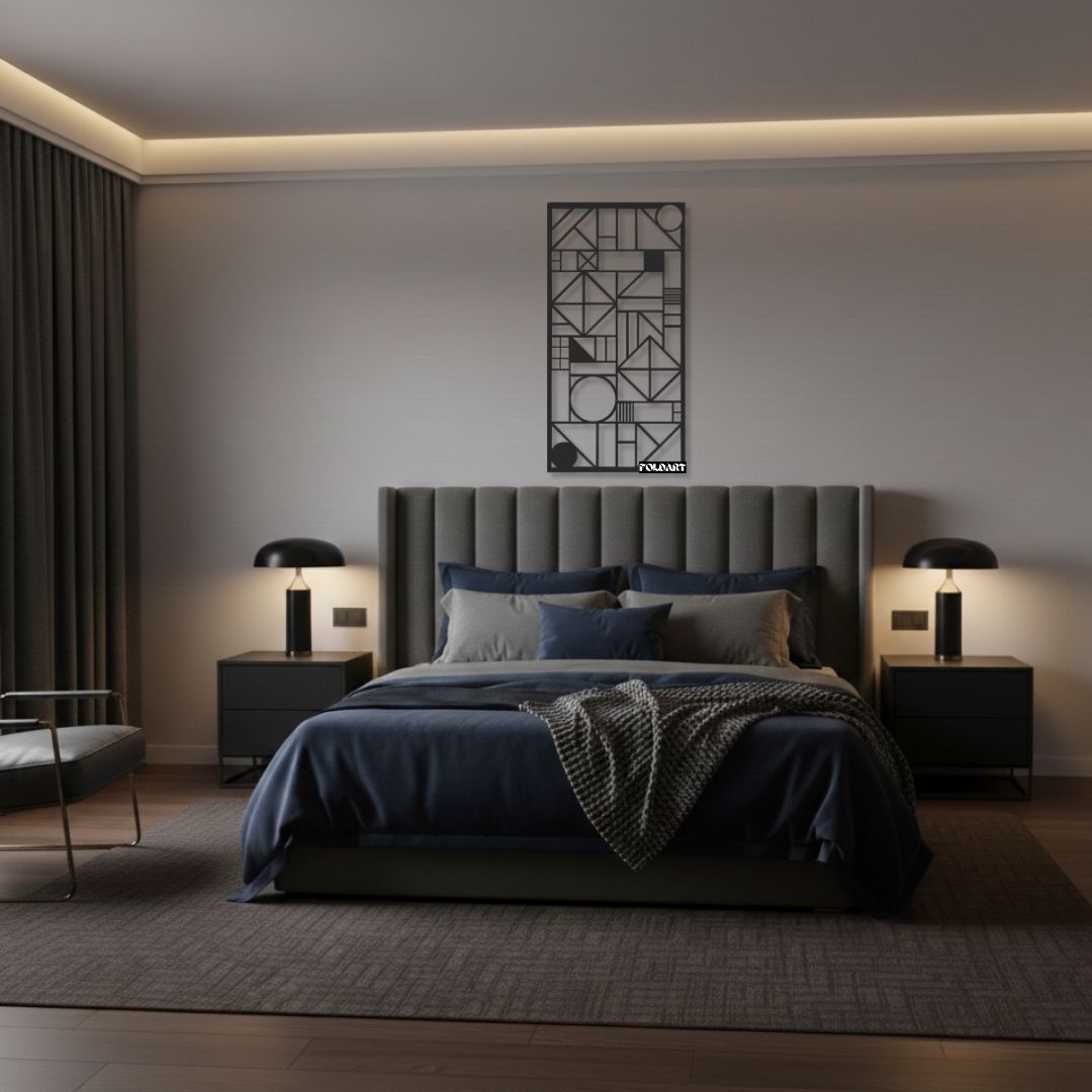 Design Abstract Geometric - Tablou Contur Metalic - FOLDART