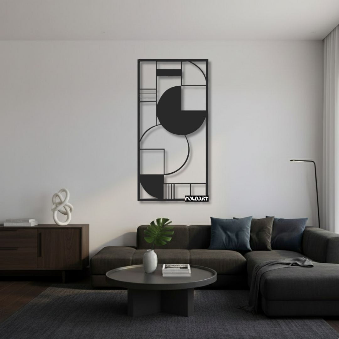 Design Abstract Minimalist - Tablou Contur Metalic - FOLDART