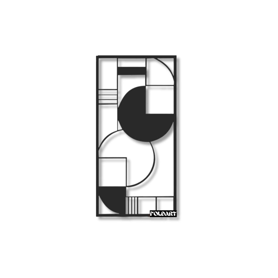 Design Abstract Minimalist - Tablou Contur Metalic - FOLDART