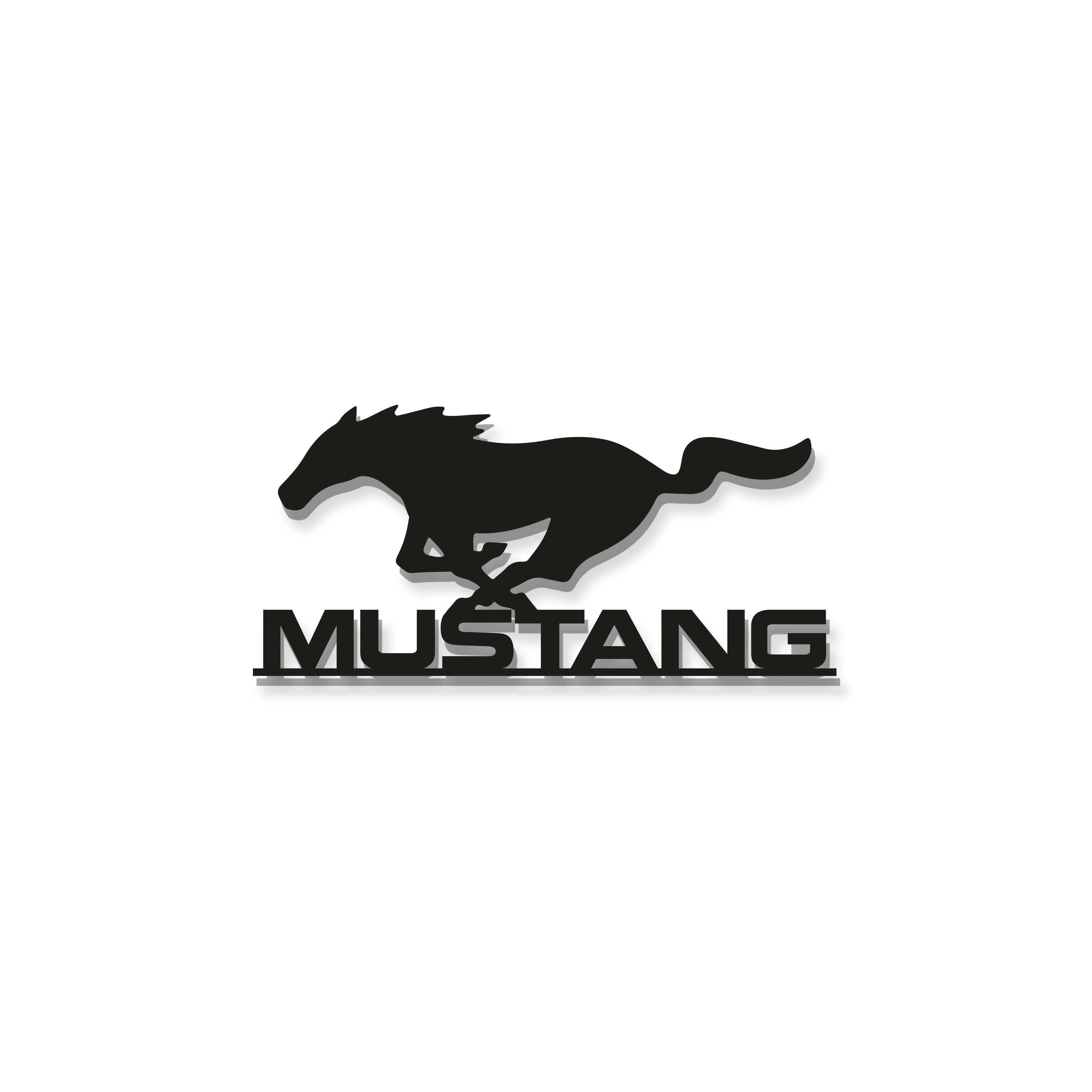 FORDMUSTANGCARAMBLEM WHITE