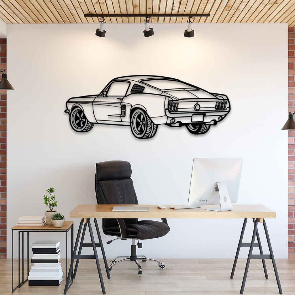Ford Mustang - Tablou Contur Metalic