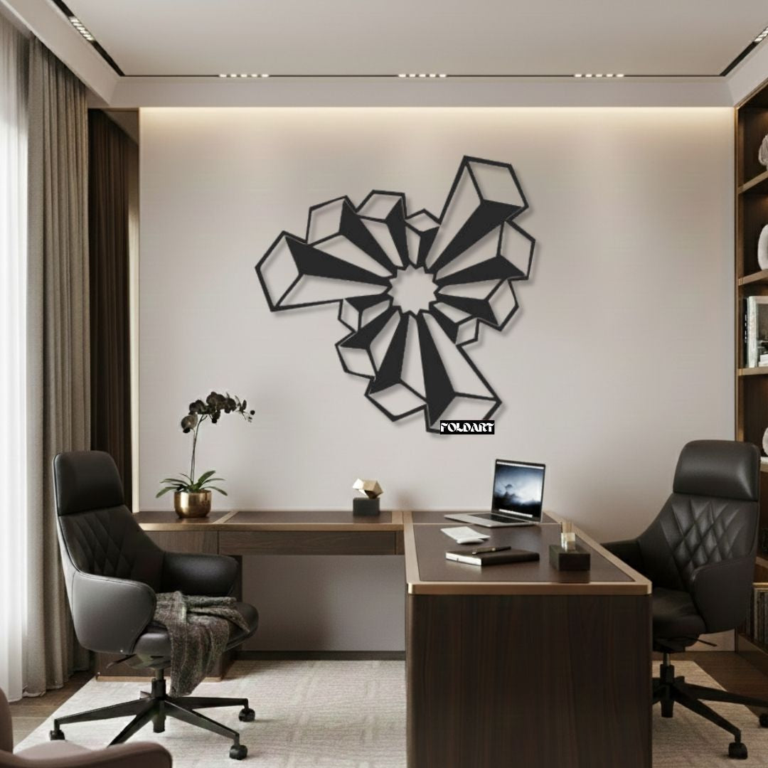 Forma Abstracta 3D - Tablou Contur Metalic - FOLDART