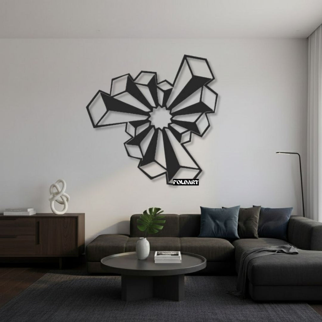 Forma Abstracta 3D - Tablou Contur Metalic - FOLDART