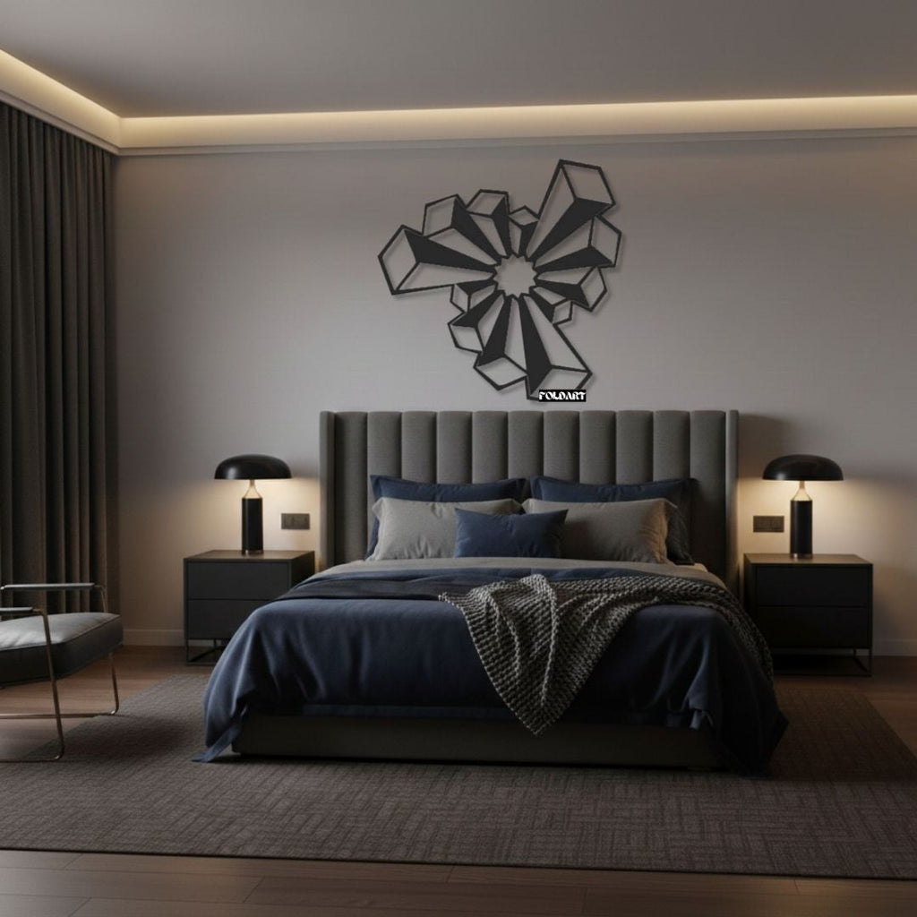 Forma Abstracta 3D - Tablou Contur Metalic - FOLDART