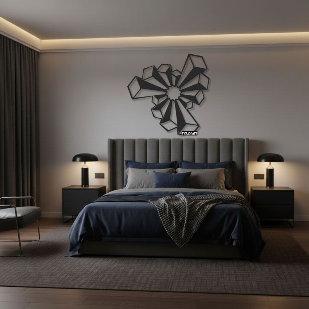 Forma Abstracta 3D - Tablou Contur Metalic - FOLDART