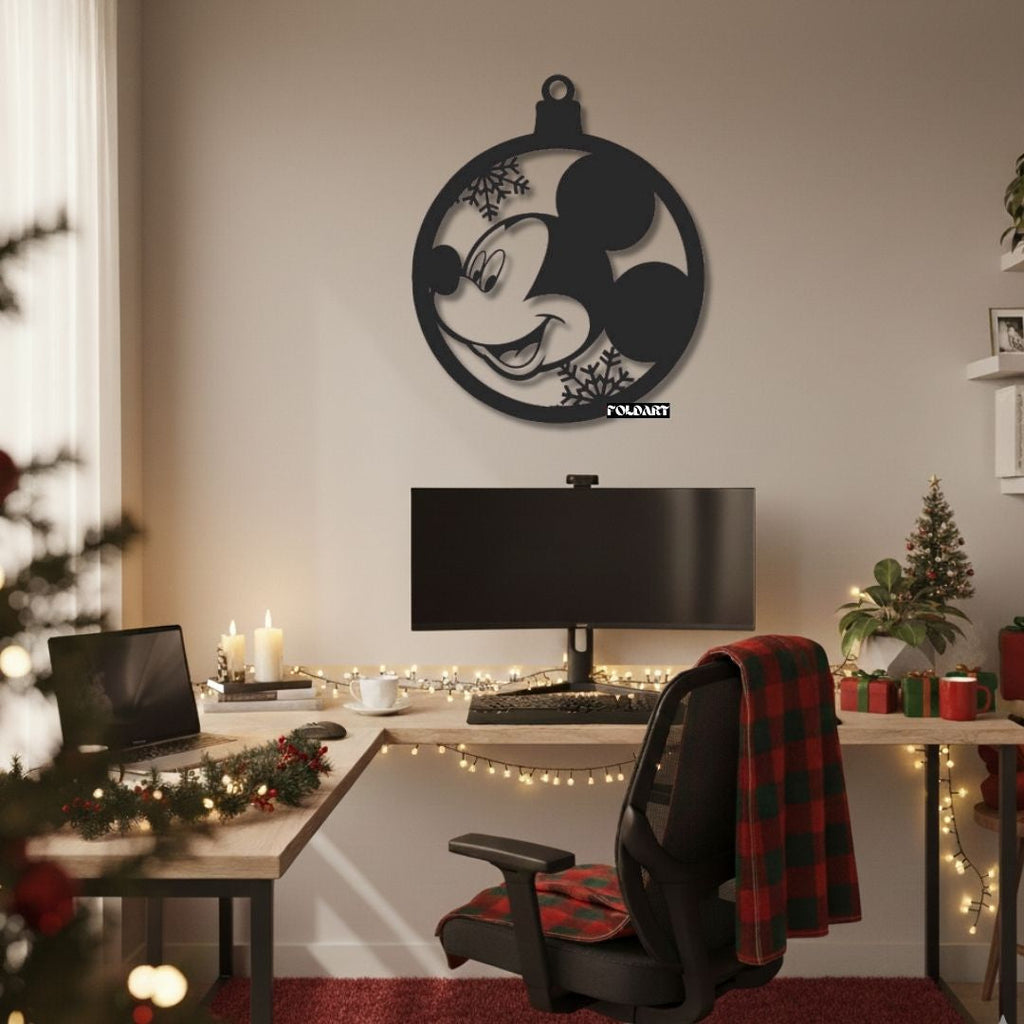 Glob Mickey Mouse - Tablou Contur Metalic - FOLDART