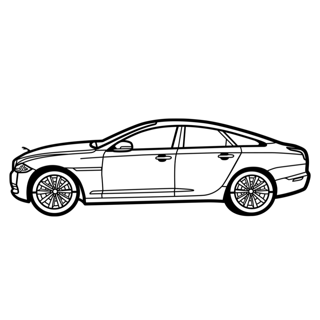 JAGUAR XJ 2011 - Tablou Contur Metalic