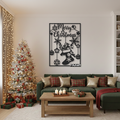 Merry Christmas - Tablou Contur Metalic - FOLDART