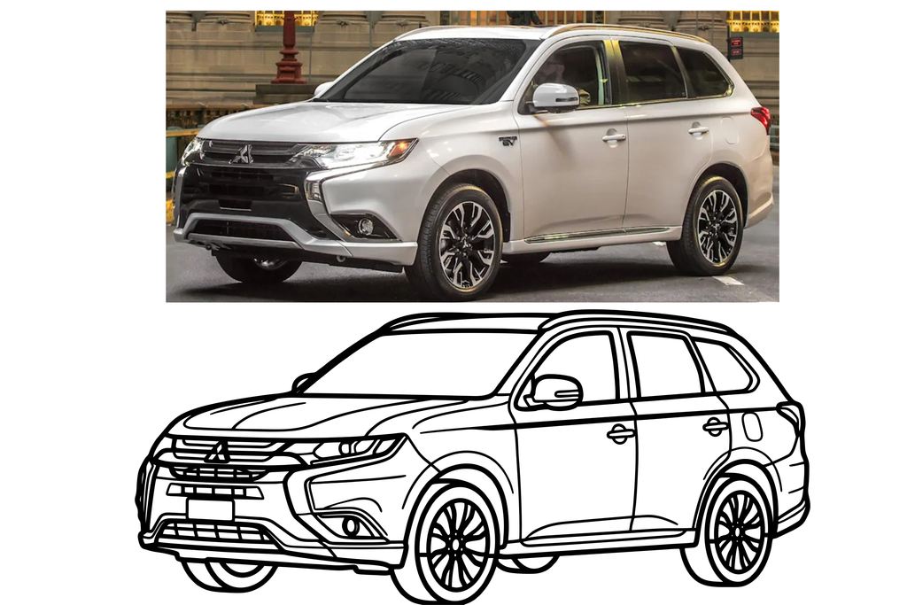 Mitsubishi Outlander - Tablou Contur Metalic