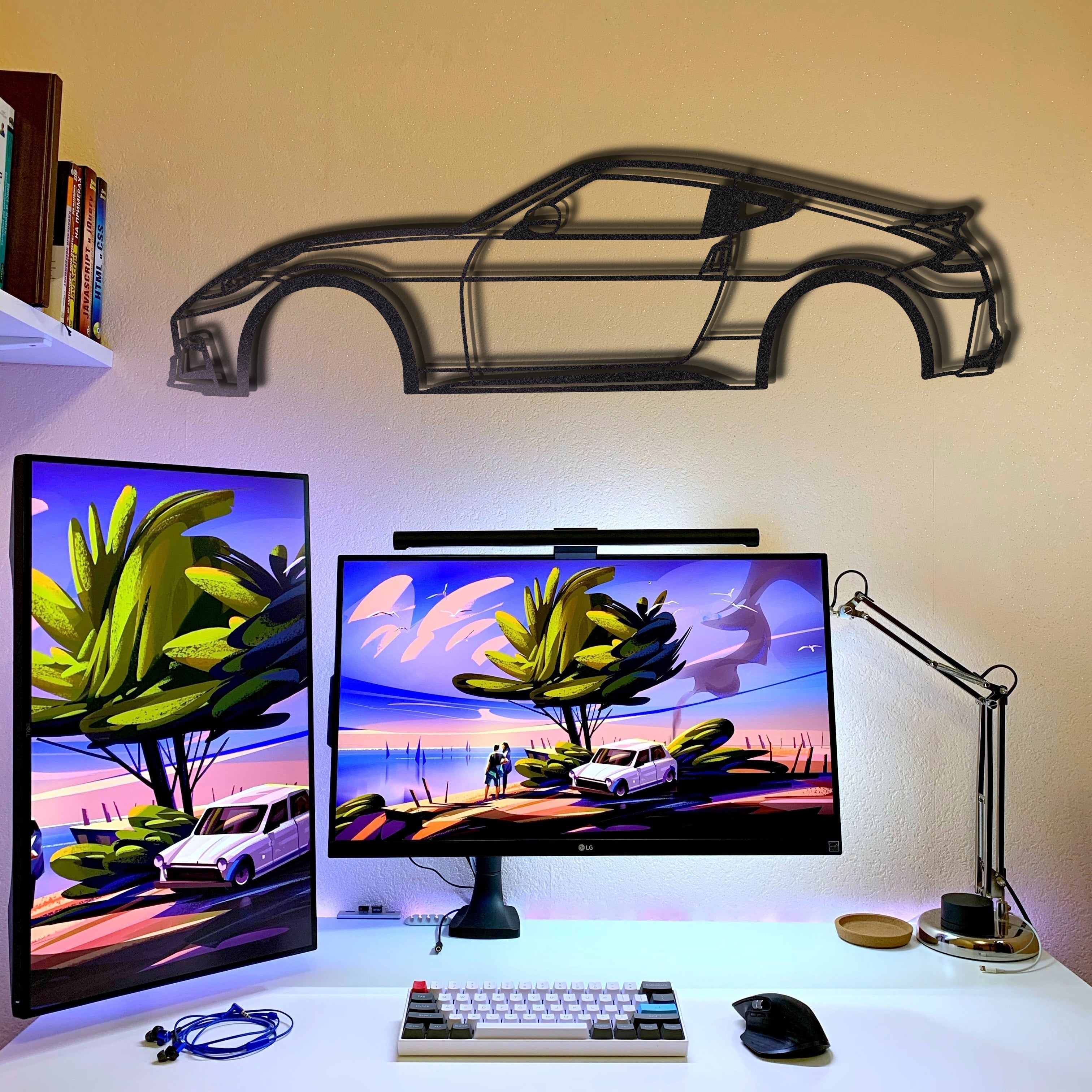 Nissan 370Z 2015 metal wall art perfect for mancave or office display