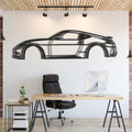 Metal car wall art featuring Nissan 370Z 2015 enhancing garage décor