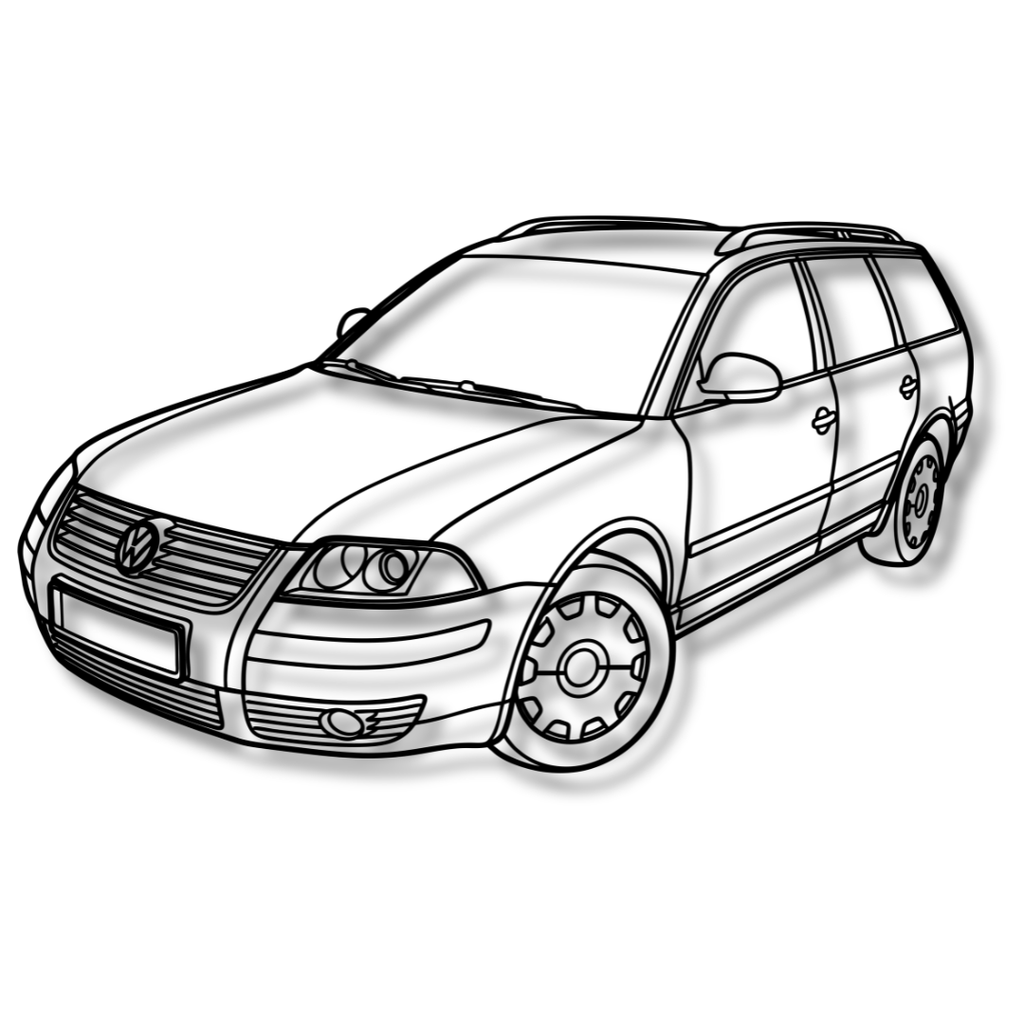 PASSAT B5.5 PERSPECTIVĂ - Tablou Contur Metalic
