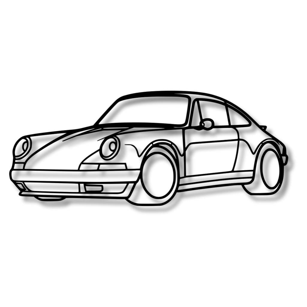 PORCHE 1994 911 Carrera - Tablou Contur Metalic