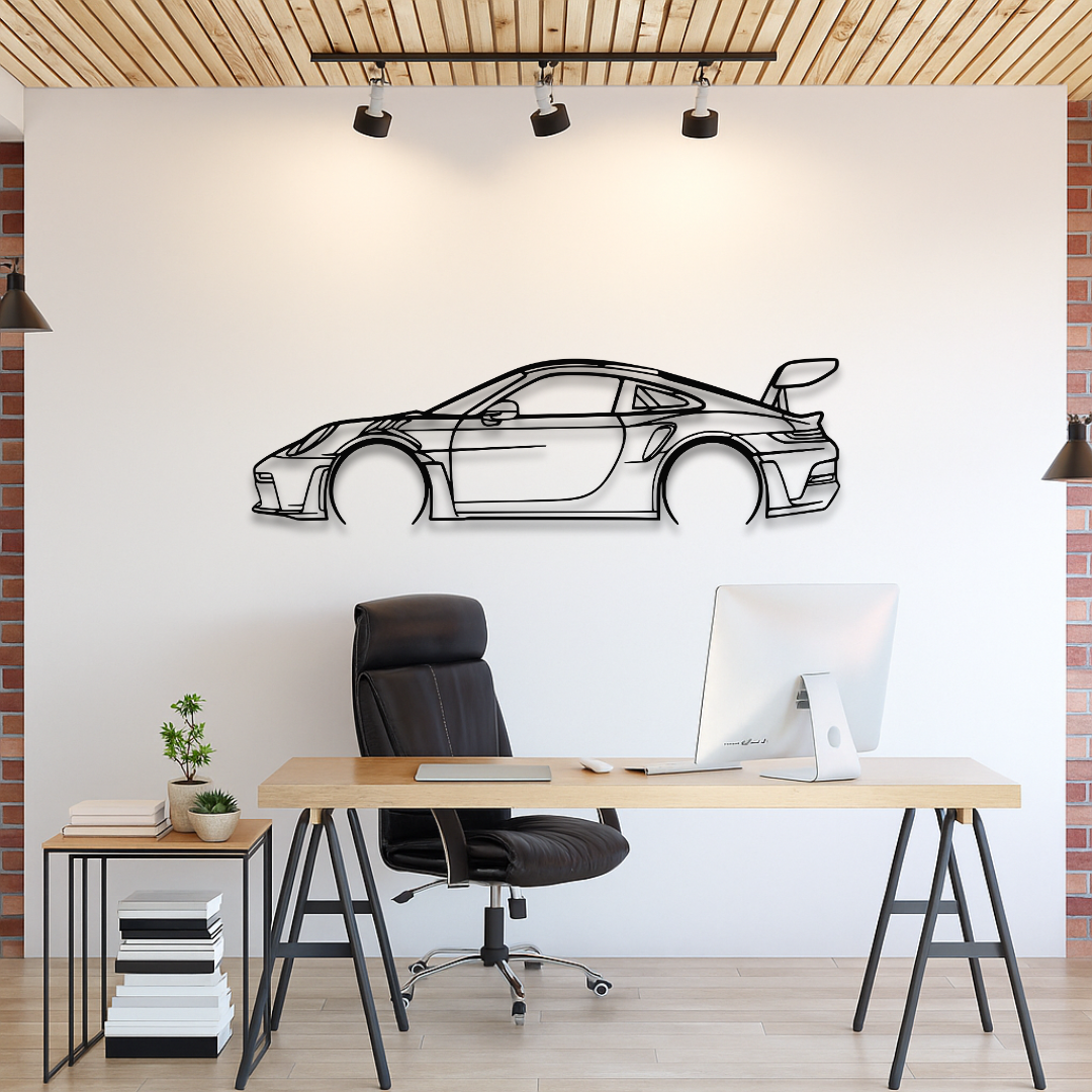 PORCHE 911 GT3 RS LATERAL - Tablou Contur Metalic