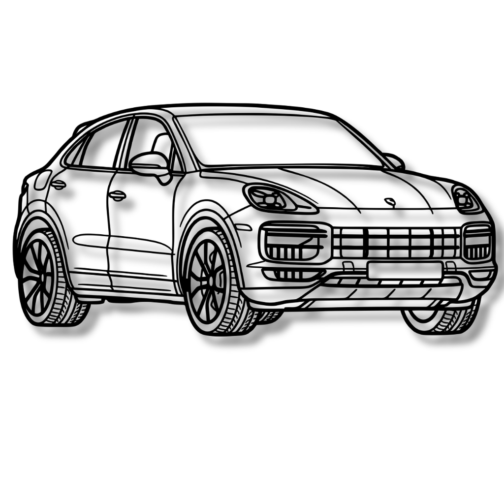 PORCHE CAYENNE 2020 - Tablou Contur Metalic
