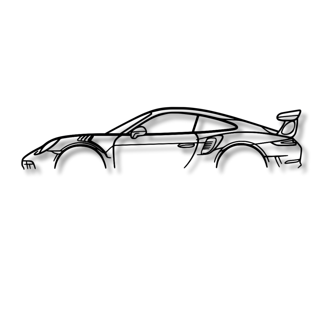 PORSCHE 911 GT 3RS 991 - Tablou Contur Metalic