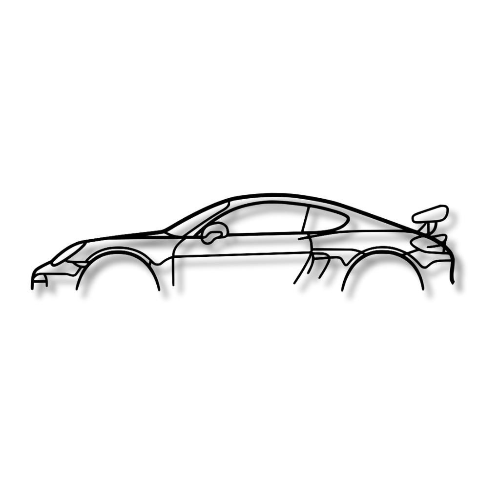 PORSCHE CAYMAN 981 GT4 - Tablou Contur Metalic