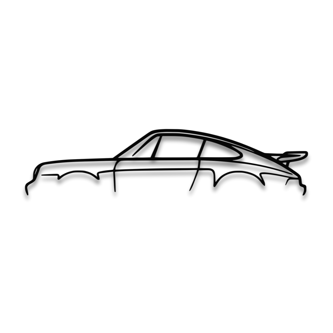 PORSCHE 911 TURBO MODEL 930 - Tablou Contur Metalic