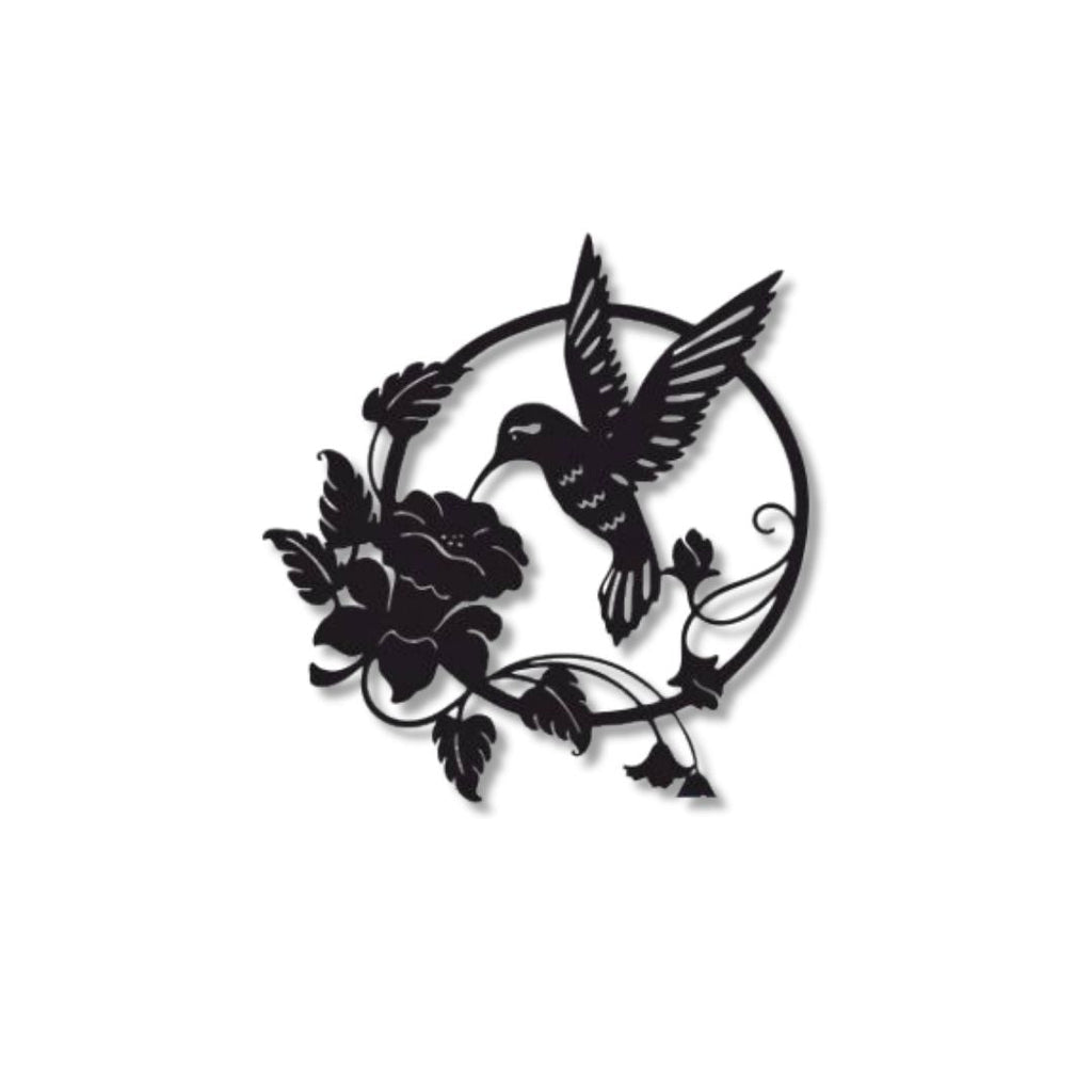 Pasare Colibri - Tablou Contur Metalic - FOLDART