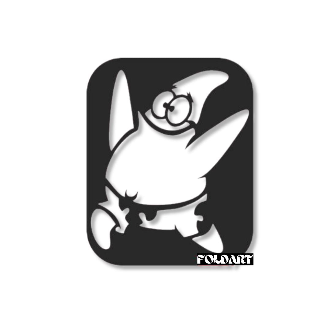 Patrick Star - Tablou Contur Metalic - FOLDART