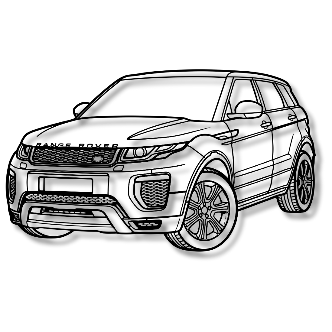 RANGE ROVER Perspectiva - Tablou Contur Metalic
