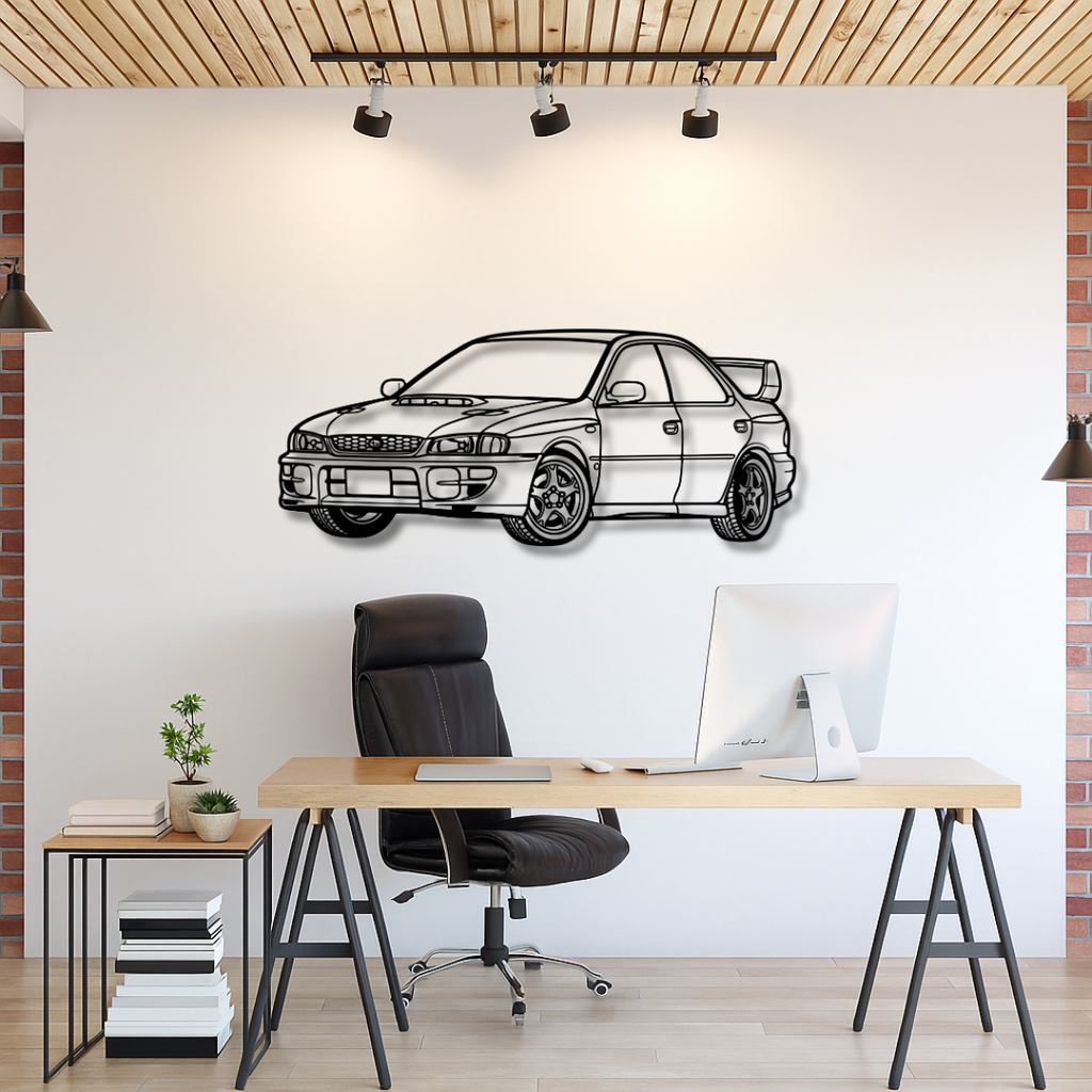 SUBARU IMPREZA 2 - Tablou Contur Metalic