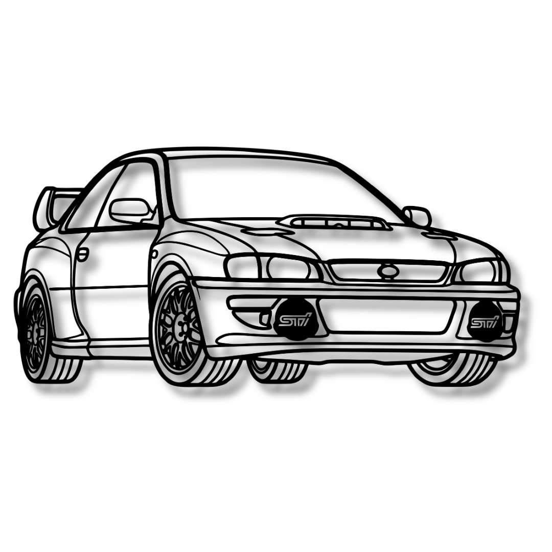 SUBARU IMPREZA 3 - Tablou Contur Metalic