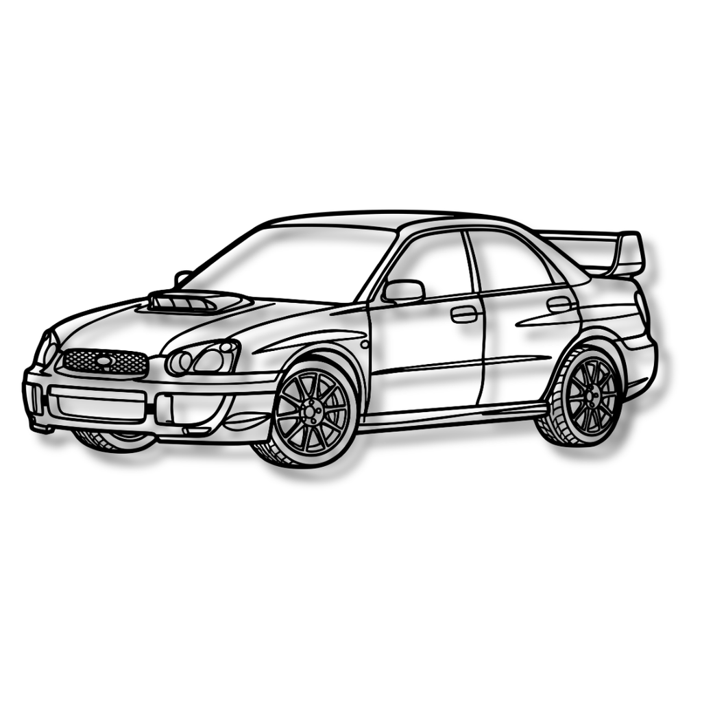 SUBARU IMPREZA 4 - Tablou Contur Metalic