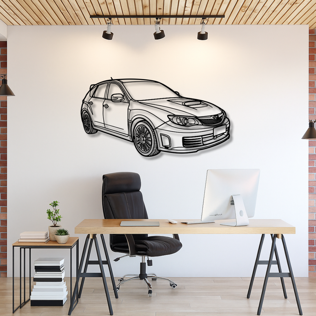 SUBARU IMPREZA 5 - Tablou Contur Metalic