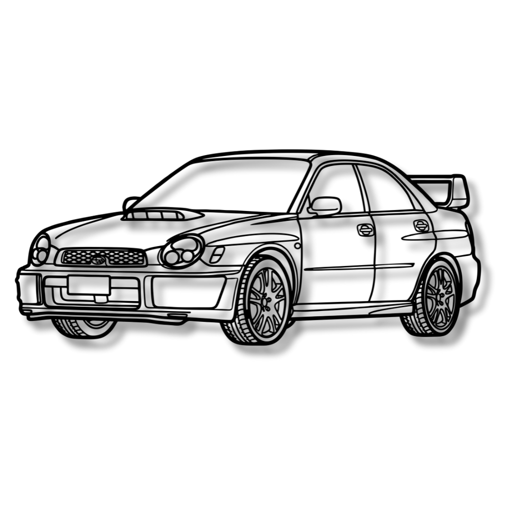 SUBARU IMPREZA - Tablou Contur Metalic