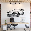 Toyota Supra MK4 Perspectivă  metal wall art – iconic JDM silhouette décor